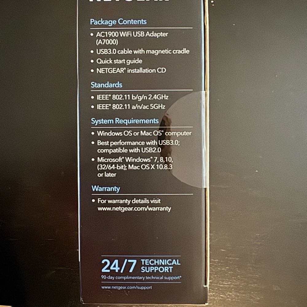 NETGEAR AC1900 Wi-Fi Adapter for Desktop PC - Picture 4 of 4